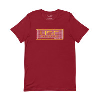 USC Trojans Women's Cardinal Volleyball Net T-Shirt